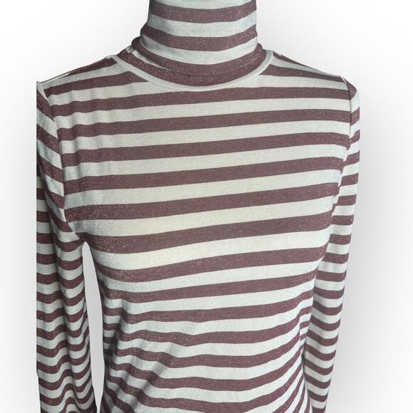 NWT Loft striped turtleneck - medium - Picture 2 of 11